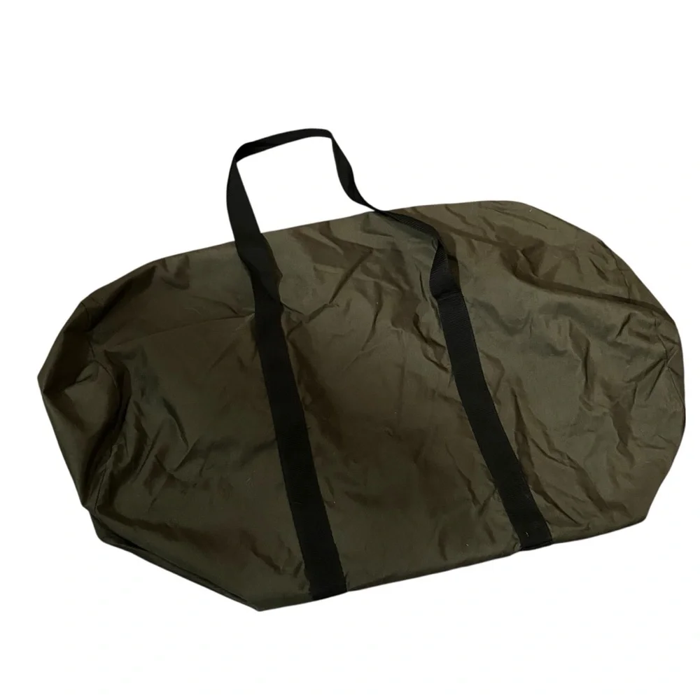 Vintage Camp Inn Giant Duffel Bag Green Nylon 30”x40” Made in USA